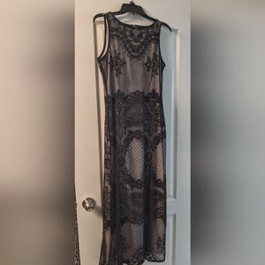 Gorgeous Long Black Laced Dress